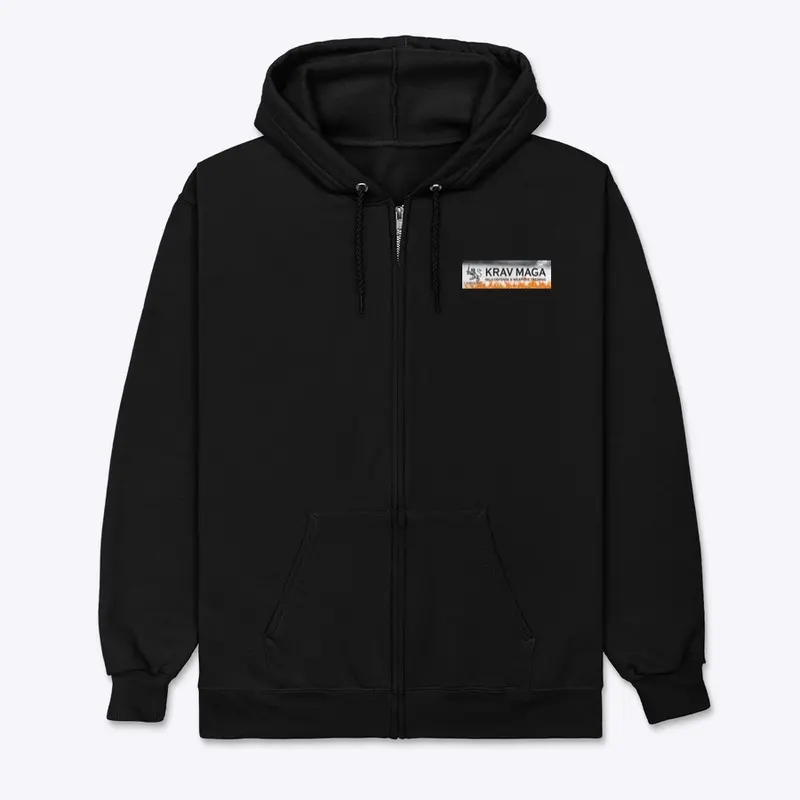 Krav Maga Flames Zip Hoodie